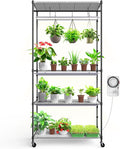 Barrina CX3 Plant Stand with Grow Light, 3FT 5000K, 108W Full Spectrum Indoor by Barrina