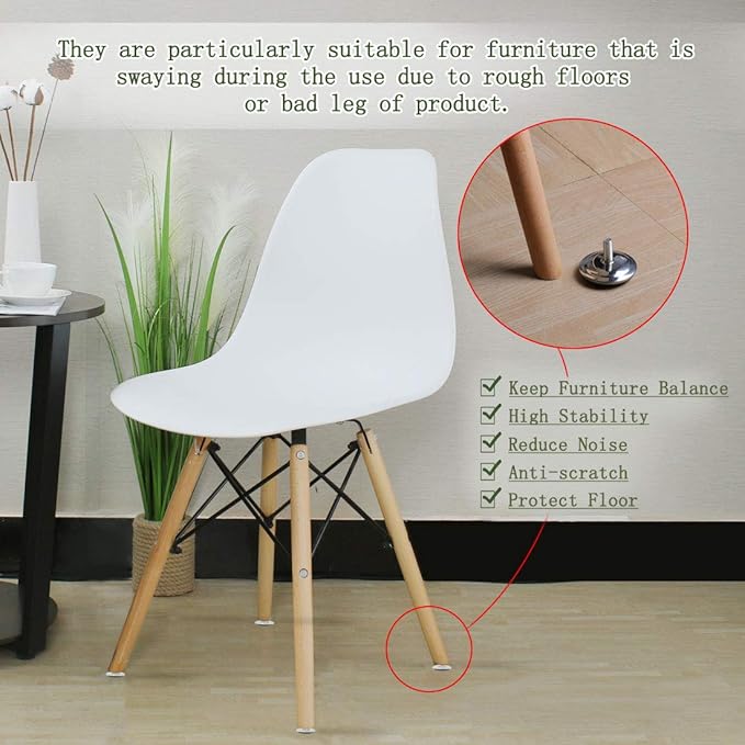 uxcell M8 x 20 x 50mm Screw on Furniture Glide Leveling Feet Adjustable Leveler - Image 6