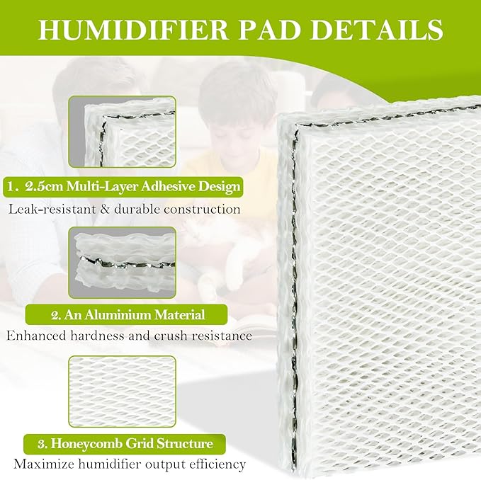 4 Pack MD1-0034 Replacement Humidifier Wick, Humidifier Filters Compatible - Image 3
