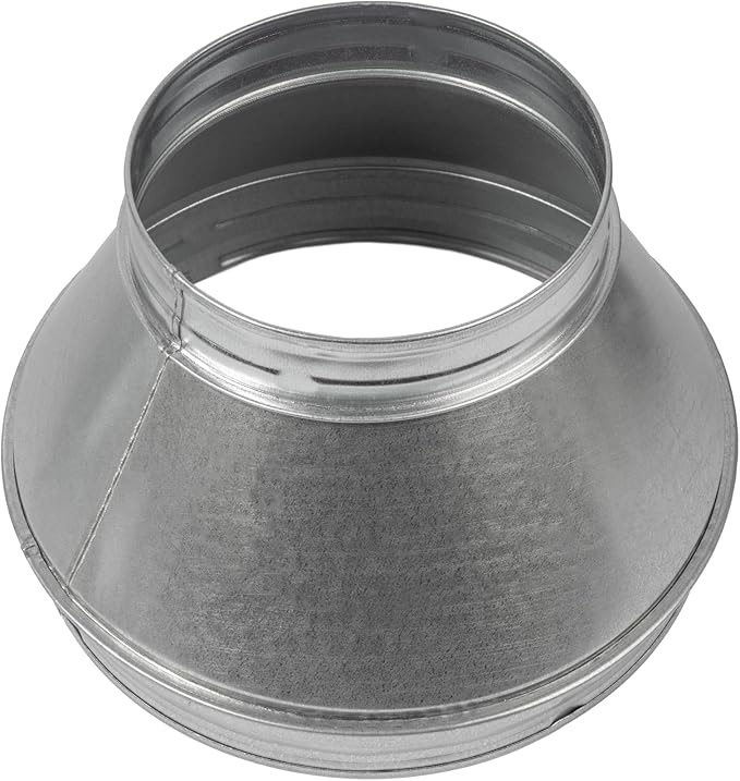 Vent Systems 10" Inch to 6" Inch Duct Reducer – Galvanized Steel HVAC Pipe - Image 9