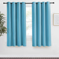 NICETOWN Teal Blue Blackout Curtain 68 inch Long, 55 inches Width, 1 Panel by NICETOWN