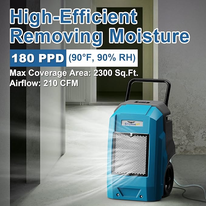 ALORAIR 180 Pints Smart WiFi LGR Commercial Dehumidifier - Image 3
