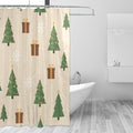 Christmas Tree Beige Shower Curtain Liner 72×72 inch by Unknown