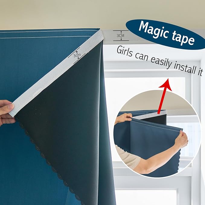 Magic Tape Stick on Portable Curtains - Image 8