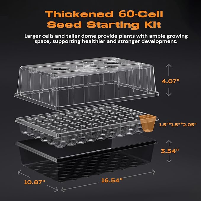 60-Cell Self-Watering Seed Starter Tray - Image 4
