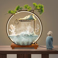 15In White Crane Water Fountain Waterfall Indoor Tabletop Decration Humidifier by kunghei
