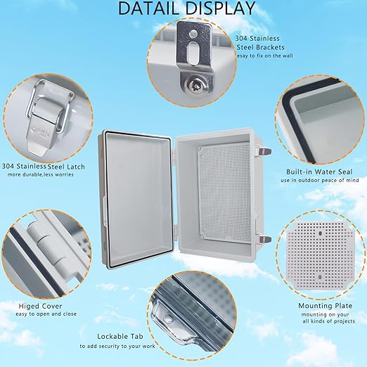Outdoor Waterproof Box, IP67 ABS Junction Box Electrical Enclosure - Image 3