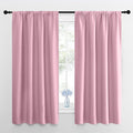NICETOWN Kitchen Curtains, Short Blackout Drapes, Rouge Pink, Thermal Insulated by NICETOWN