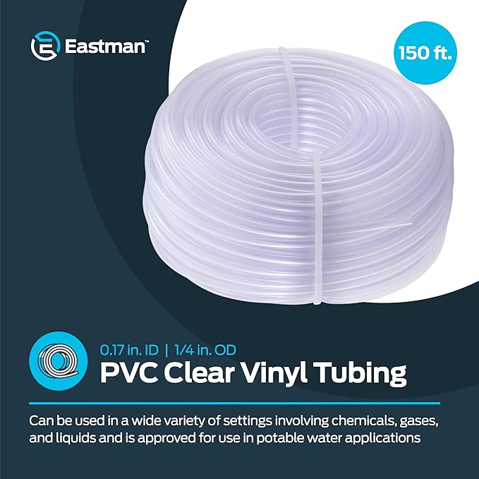 Eastman 0.17 Inch ID PVC Clear Vinyl Tubing, 150 Foot Length - Image 2