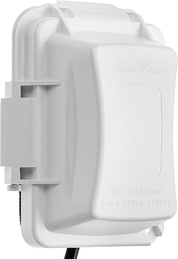Bates Choice Weatherproof Electrical Outlet Cover, 120 Volts AC, Compatible by BatesChoice