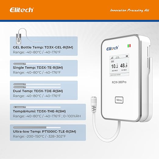 Elitech Temperature Probe for RCW-360Pro, -40°F to 176°F, 16.4ft Cable - Image 4