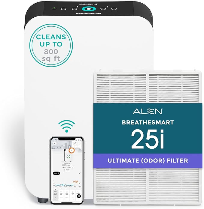 Alen 25i HEPA Air Purifier, Ultimate Filter, Covers 800 Sq Ft | by AlenCorp
