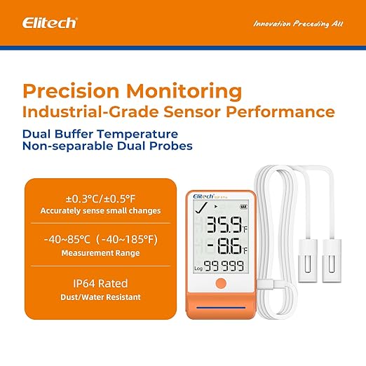 Elitech 100Pack Bluetooth Thermometer Data Logger Temperature - Image 2