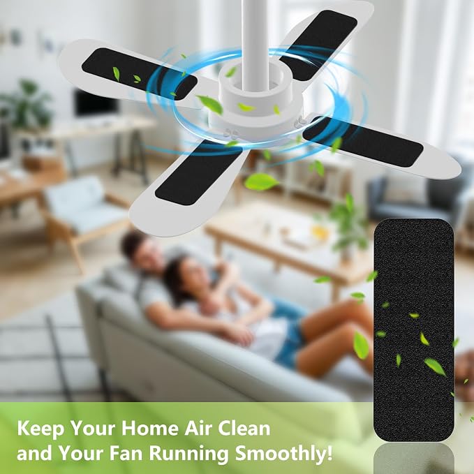 FINGUOLA 30 Pack Ceiling Fan Filters - Image 5
