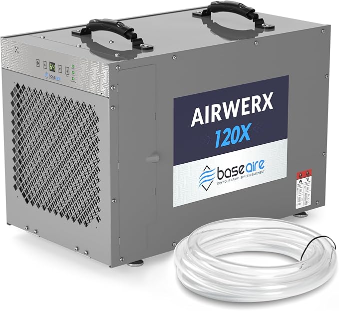 BASEAIRE 235 Pints Crawl Space Commercial Dehumidifier by BASEAIREDRYYOURCRAWLSPACEBASEMENT