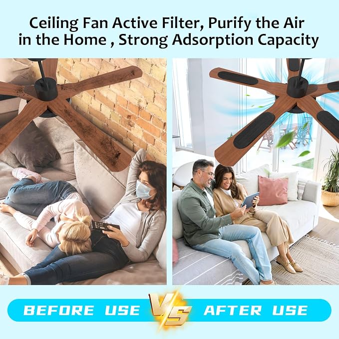 2026 Upgrade 15pcs Ceiling Fan Filters - Image 2