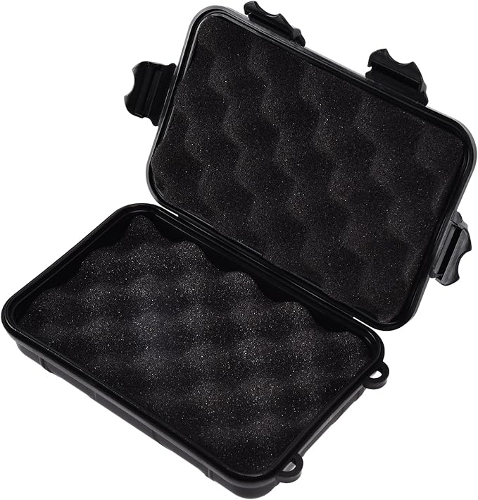 Anti-Pressure Shockproof Container Box, Small Waterproof Plastic Dry Storage Box by Yuecoom