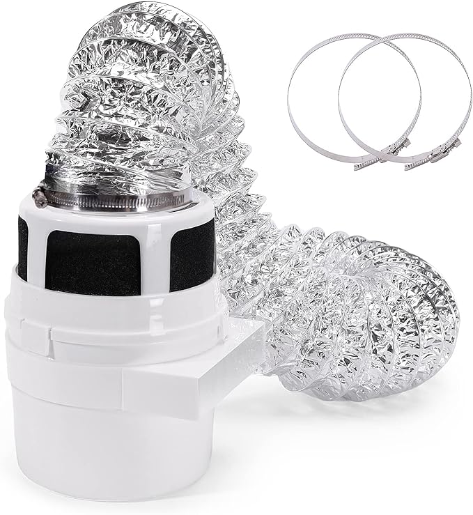 【UPGRADED】NOORNY 3 in1 Indoor Dryer Vent Kit Lint Catcher Bucket Box by NOORNYGroup