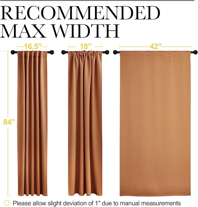 NICETOWN Blackout Curtain Panels Window Draperies - Image 7