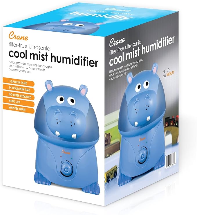 Crane Animal Humidifier for Kids Bedroom, 1 Gal. Cool Mist Humidifier - Image 2