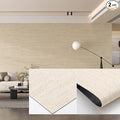 3D Wall Panels Peel and Stick – 2pc X 23.82"x110" PVC Faux Travertine Texture by NAMAII