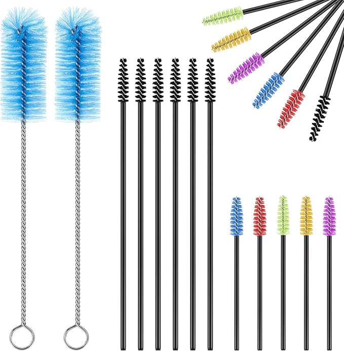 62 Pieces 3 Size Hummingbird Feeder Cleaning Brush Mini Nylon Tube Brush Set by Perthlin