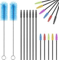 62 Pieces 3 Size Hummingbird Feeder Cleaning Brush Mini Nylon Tube Brush Set by Perthlin