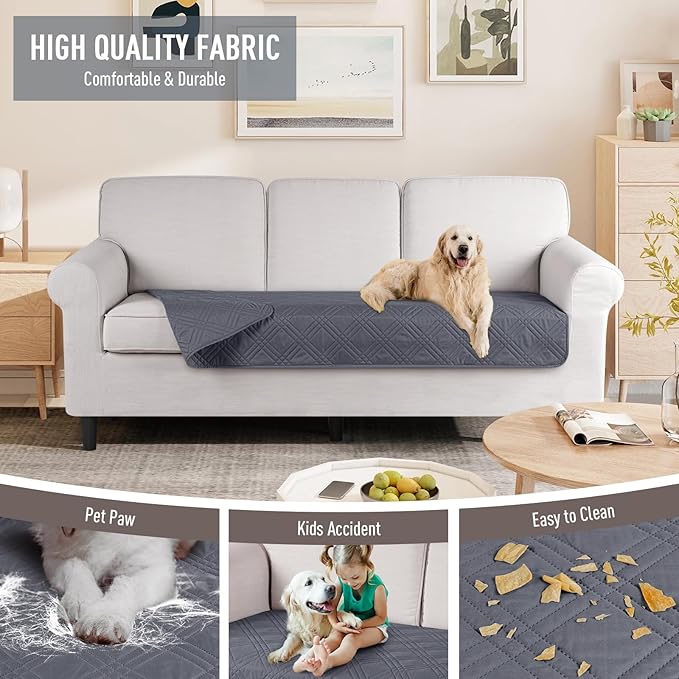 TAOCOCO 100% Waterproof Couch Cushion Cover Reversible Sofa Seat Cover - Image 4