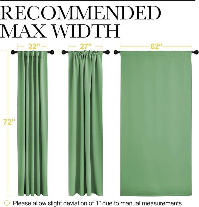 NICETOWN Blackout Curtain Panels Window Draperies - Image 7