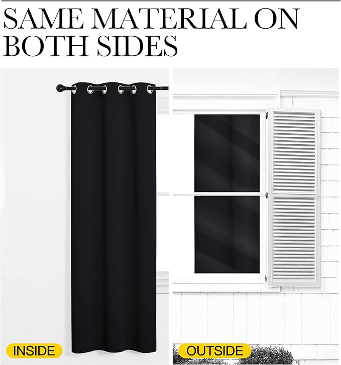 NICETOWN Closet Door Curtain, Room Dividers Panel Screens Partitions, Wide - Image 5