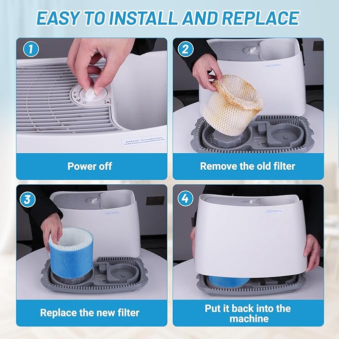 Lemige 4 Pack Upgraded HAC-504 Humidifier Filters - Image 4