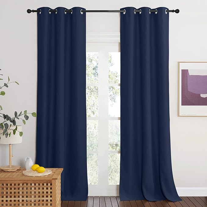 NICETOWN Blackout Curtains for Doorway, Thermal Insulated Light Blocking and - Image 3