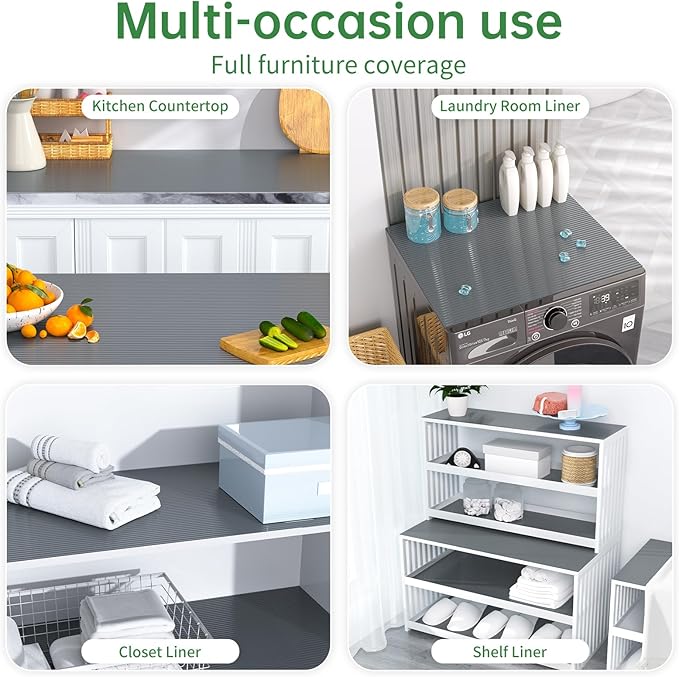 Shelf and Drawer Liner for Kitchen Cabinet, Non-Adhesive 24in x 240in - Image 7