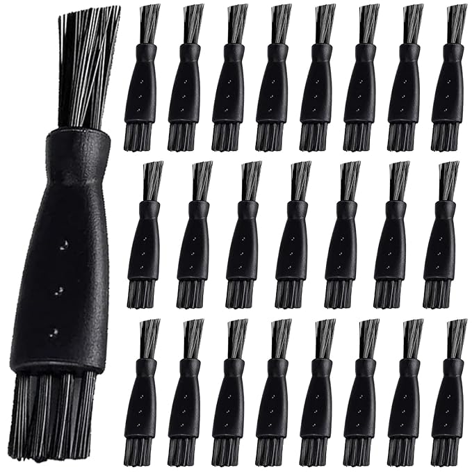 24pcs Men's Electric Shavers Cleaning Brush Double-Sided Shavers Brush Hair by LinMei