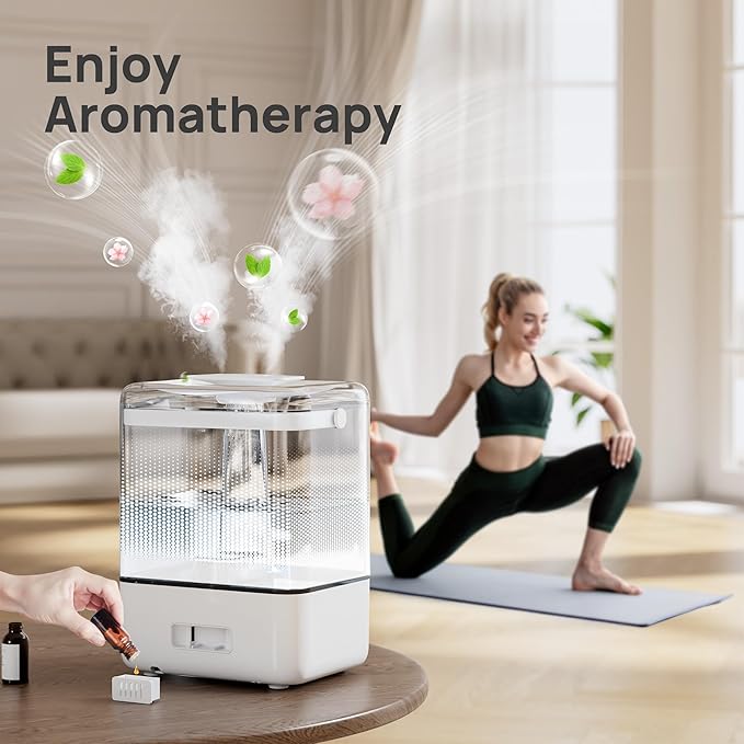 CHIVALZ 6L Humidifiers for Bedroom Large Room Home, Cool Mist Top Fill - Image 5