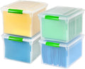 IRIS USA File Box File Organizer Plastic File Box by IRISUSA