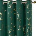 BUHUA Gold Blackout Curtains 84 Inches Length by BUHUA