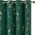 BUHUA Gold Blackout Curtains 63 Inches Length by BUHUA