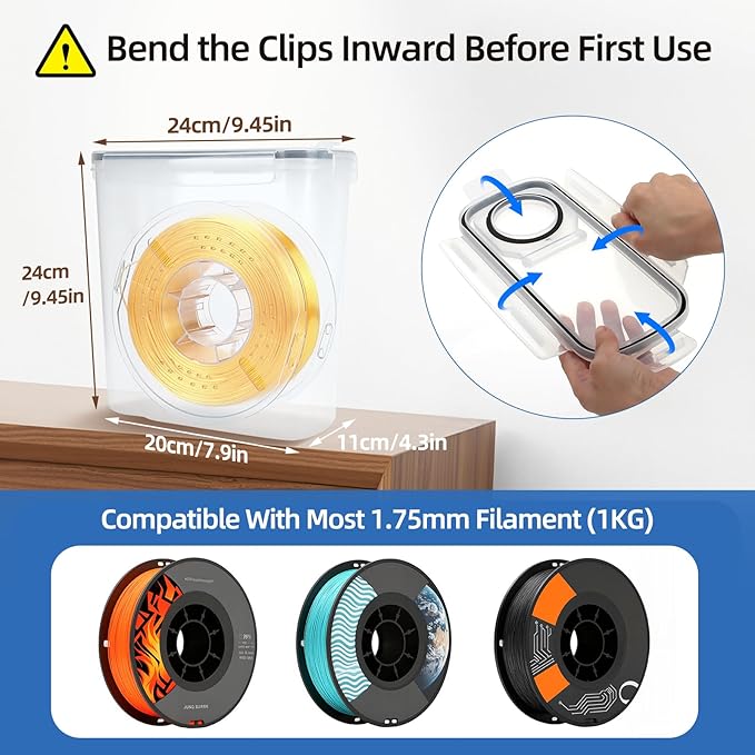 Filament Storage Box Kit- 4 Pack Filament Container - Image 3