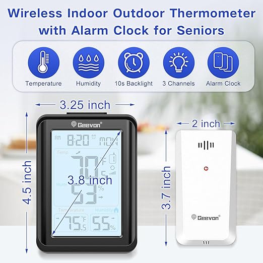 Geevon Indoor Outdoor Thermometer - Image 2