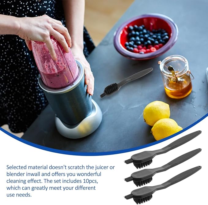 Juicer Cleaning Brush with Suction Handle Small Nylon Brush - Image 7