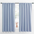 NICETOWN Blackout Curtains for Living Curtains, Vintage Blue, 52 by 63 Inch by NICETOWN