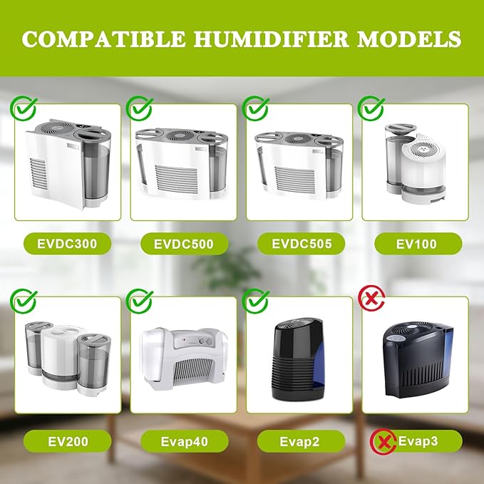 4 Pack MD1-0034 Replacement Humidifier Wick, Humidifier Filters Compatible - Image 2