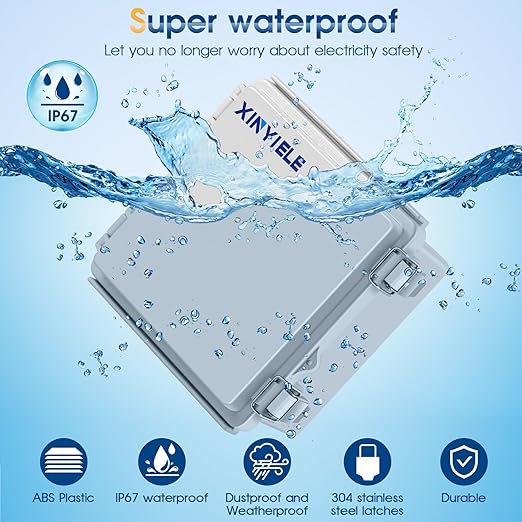 Waterproof Outdoor Project ABS Plastic Junction Box IP67 Weatherproof Dustproof - Image 2