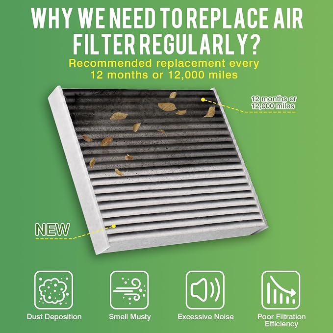 Cabin & Engine Air Filter Fit for 2018-2019 Buick Lacrosse 2.5L, 2016-2024 - Image 5