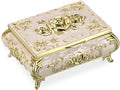 Hipiwe Vintage Jewelry Box Metal Trinket Chest Treasure Display Case by Hipiwe