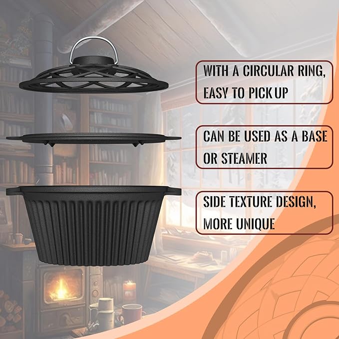 Wood Stove Steamer & Humidifier + Mini Sauce Pan Set - Image 3