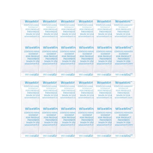 3000pcs 5 Gram Food Safe Desiccant Packs, Premium Silica Gel Packets, Desiccant by Wisesorb