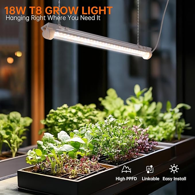 Bstrip T8 Grow Light, 1.4FT 108W Plant Lights - Image 3