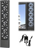 Vertical Window Exhaust Fan for Sliding Windows-Easy Tool-Free Installation by Unknown